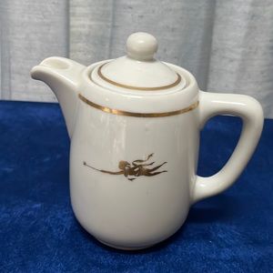 Vintage Bauscher Weiden Teapot with Golden Angel Bavaria Germany